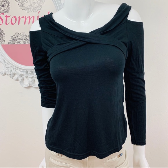 Dujour Tops - Dujour Paris / Black Cold Shoulder